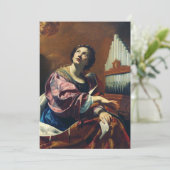 Saint Cecilia von Simon Vouet Einladung (Stehend Vorderseite)