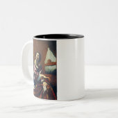Saint Cecilia von Simon Vouet Zweifarbige Tasse (Vorderseite Links)