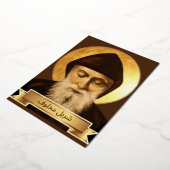 Saint Charbel Makhlouf Folien Feiertagskarte (Gedreht)