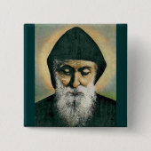 Saint Charbel Portrait Button (Vorderseite)