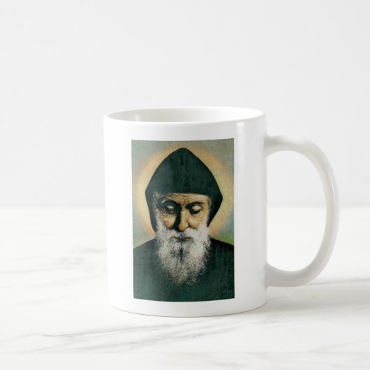 Saint Charbel Portrait Kaffeetasse (Rechts)