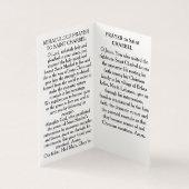 Saint Charbel Prayer Card (Innenseite)