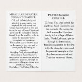 Saint Charbel Prayer Card (Innenseite Aufgefaltet)
