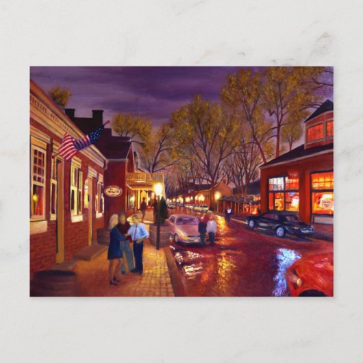 Saint-Charles City Landschaft Ölgemälde Postkarte (Vorderseite)