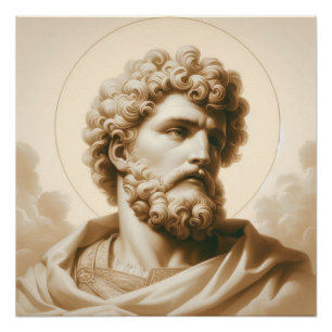 Saint Christopher Artwork Religiösen Schutz Kunst Poster