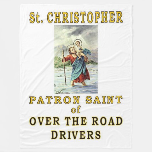 SAINT CHRISTOPHER FLEECEDECKE (Vorderseite)