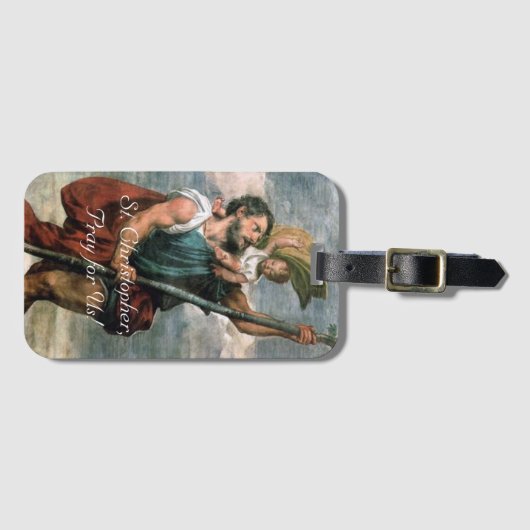 Saint Christopher Gepäckanhänger (Vorderseite (Horizontal))