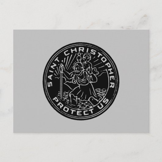 Saint Christopher Medal Postkarte (Vorderseite)