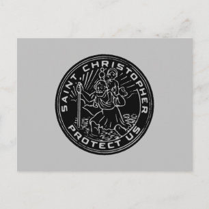 Saint Christopher Medal Postkarte
