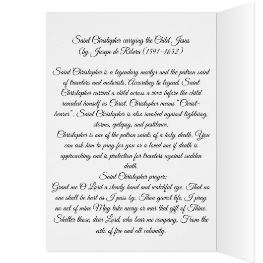 Saint Christopher mit dem Kinderchristen (Innen (Links))