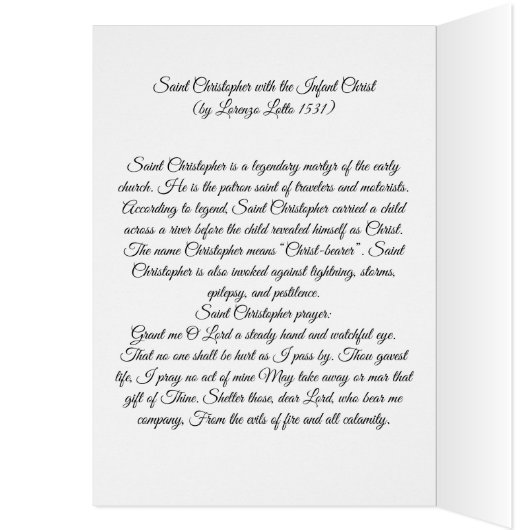 Saint Christopher mit dem Säugling Christus (Innen (Links))