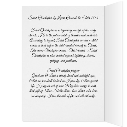 Saint Christopher mit dem Säugling Christus (Innen (Links))