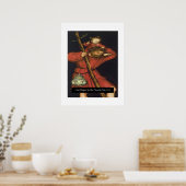 Saint Christopher mit dem Säugling Christus Poster (Küche)