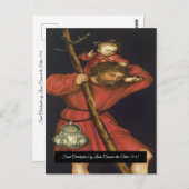 Saint Christopher mit dem Säugling Christus Postkarte (Vorne/Hinten)