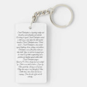 Saint Christopher mit dem Säugling Christus Schlüsselanhänger (Rückseite)