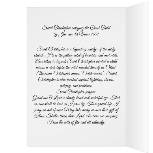 Saint Christopher mit Säugling Christ (Innen (Links))