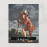 Saint Christopher mit Säugling Christ