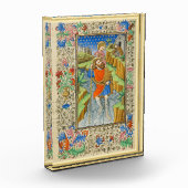 Saint Christopher Mittelalterliche Beleuchtung Fotoblock (Links)