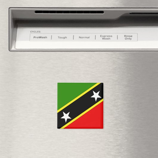 Saint Christopher Nevis Flag Magnet (In Situ (Geschirrspüler))