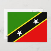 Saint Christopher Nevis Flag Postkarte (Vorne/Hinten)