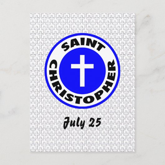 Saint Christopher Postkarte (Vorderseite)