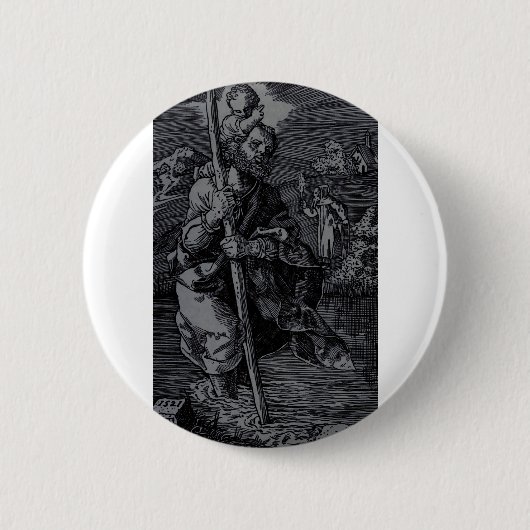 Saint Christopher, verehrt von Christen Button (Vorderseite)