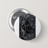 Saint Christopher, verehrt von Christen Button (Vorne & Hinten)