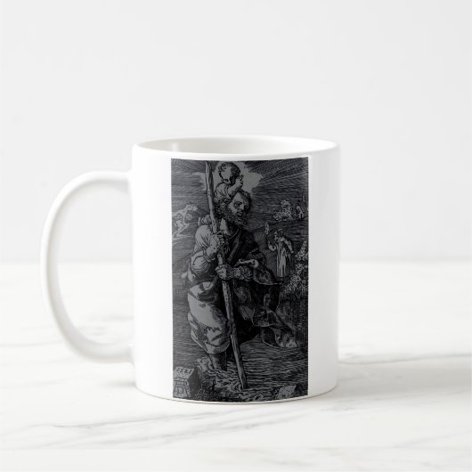 Saint Christopher, verehrt von Christen Kaffeetasse (Links)