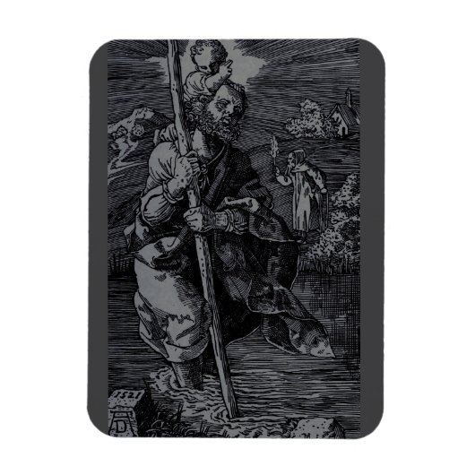 Saint Christopher, verehrt von Christen Magnet (Vertikal)