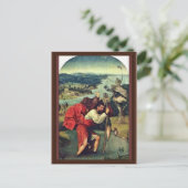 Saint Christopher. Von Hieronymus Bosch (Best Qual Postkarte (Stehend Vorderseite)