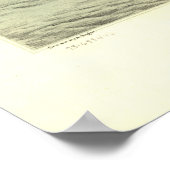 Saint Clair Michigan 1868 Antique Panoramabalkarte Poster (Ecke)