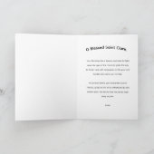 Saint Clare Assisi Dankeschön Karte (Innenseite)