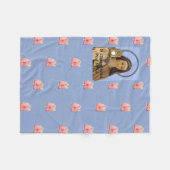 Saint Clare Assisi Fleecedecke (Vorderseite (Horizontal))