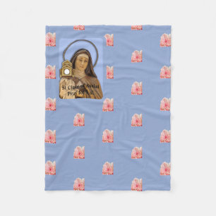 Saint Clare Assisi Fleecedecke