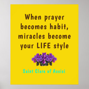Saint Clare Assisi Poster