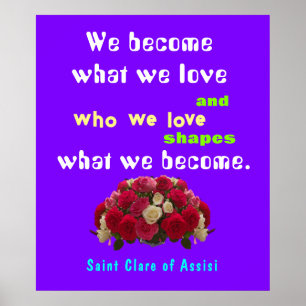 Saint Clare Assisi Poster
