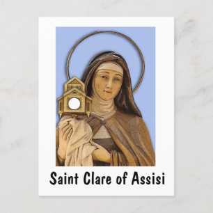 Saint Clare Assisi Postkarte