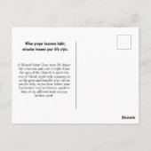 Saint Clare Assisi Postkarte (Rückseite)