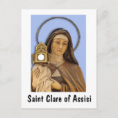 Saint Clare Assisi Postkarte (Vorderseite)