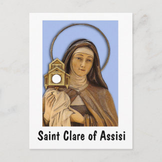 Saint Clare Assisi Postkarte