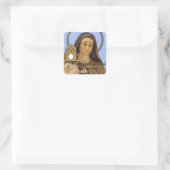 Saint Clare Assisi Quadratischer Aufkleber (Tasche)