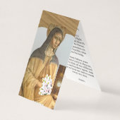 Saint Clare of Assisi Prayer Card (Vorderseite)