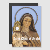 Saint Clare von Assisi Magnetkarte (Vorne/Hinten)