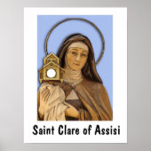 Saint Clare von Assisi Poster (Vorne)