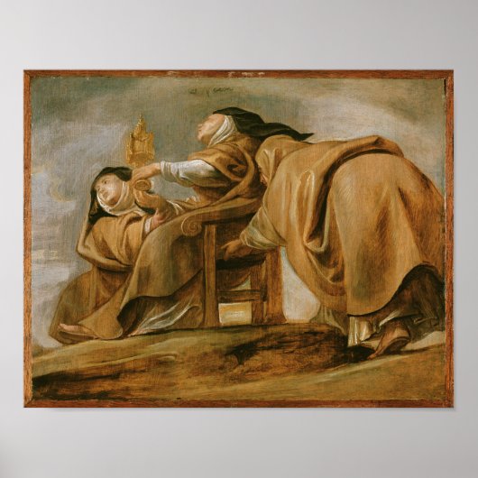 Saint Clare von Assisi Poster (Vorne)