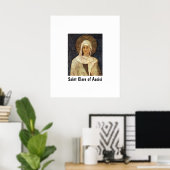 Saint Clare von Assisi Poster (Heimbüro)