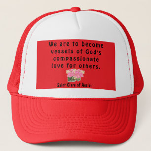Saint Clare von Assisi Truckerkappe