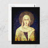 Saint Clare von Assisi von Simone Martini Postkarte (Vorne/Hinten)
