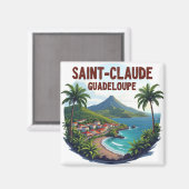 SAINT-CLAUDE GUADELOUPE MAGNET (Vorderseite/Rückseite)