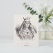 Saint Clotilde zweite Ehefrau von Clovis Postkarte (Stehend Vorderseite)